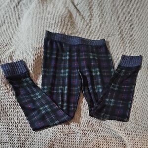 Cuddl Duds Plaid Tights – Size Small – Like New